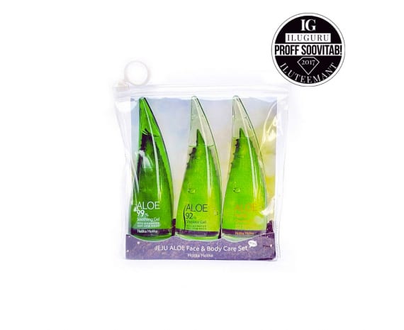 Komplekt hooldustoodetega Jeju Aloe Face And Bodycare Set