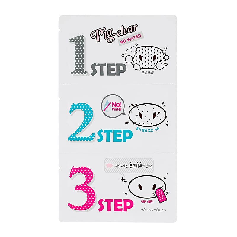 Pig Clear Blackhead 3-Step Kit (No Water) - Holika Holika