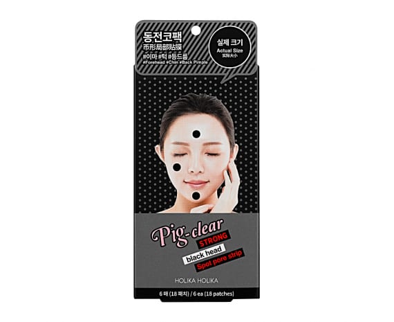 Lokaalsed plaastrid pooride puhastamiseks Pig Nose Clear Strong Blackhead Spot Pore Strip