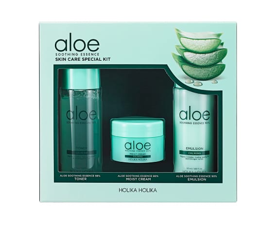 Näohoolduskomplekt Aloe Soothing Essence Skin Care Special Kit