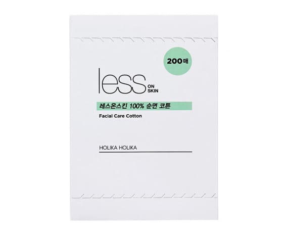 Многослойные хлопковые салфетки Less On Skin Facial Care Cotton 200 шт