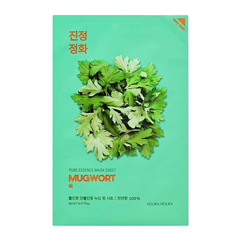 Тканевая маска Pure Essence Mask Sheet - Mugwort - Holika Holika