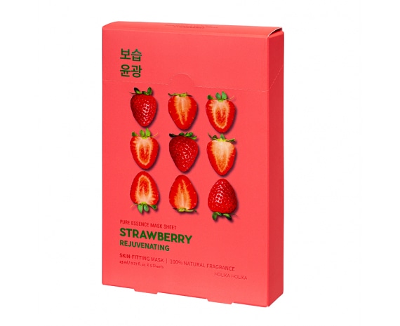 Комплект тканевых масок Pure Essence Mask Sheet - Strawberry (5 шт)