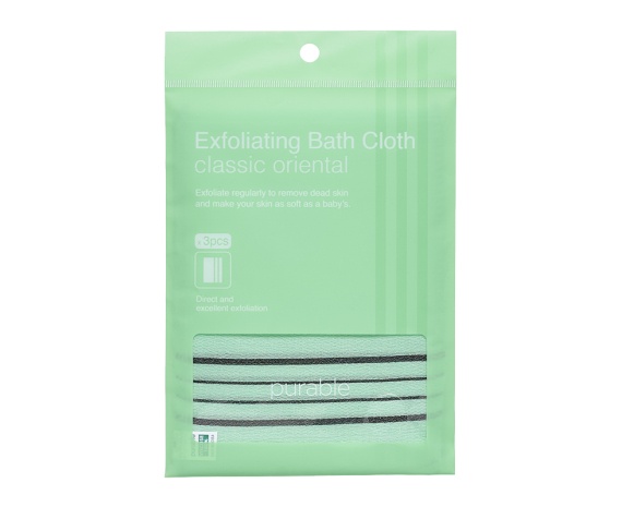 PURABLE Exfoliating Bath Cloth Classic Oriental (3 pcs)
