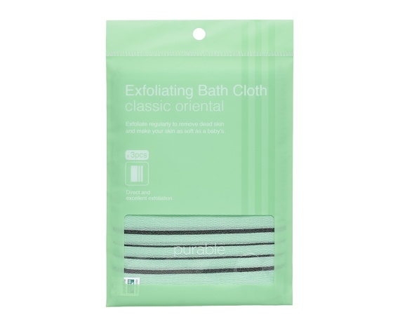 PURABLE Exfoliating Bath Cloth Classic Oriental (3 pcs)