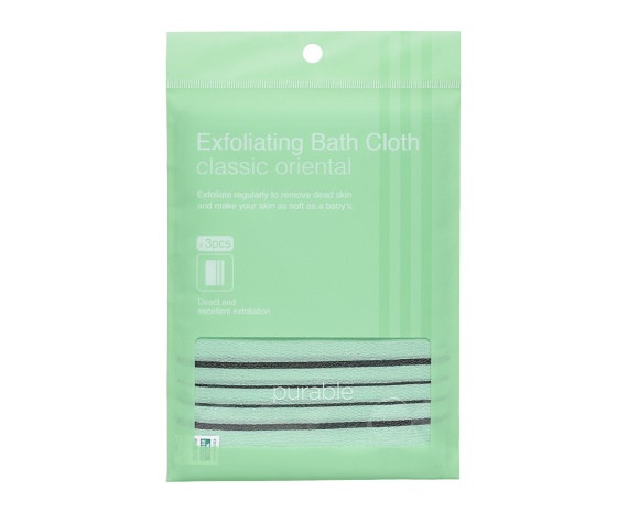 PURABLE Exfoliating Bath Cloth Classic Oriental (3 pcs)