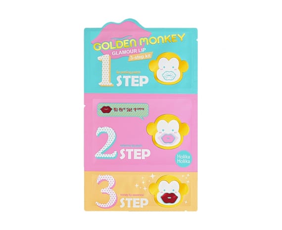 Huulte hoolduskomplekt Golden Monkey Glamour Lip 3-Step Kit
