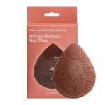 Konjac näopesukäsn punase saviga Purable Konjac Sponge - Red Clay
