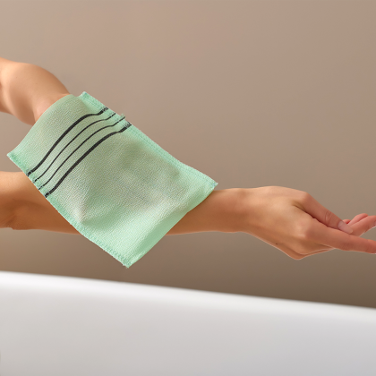 Корейское отшелушивающее скраб-полотно для тела PURABLE Exfoliating Bath Cloth Classic Oriental (3 шт) (4589)