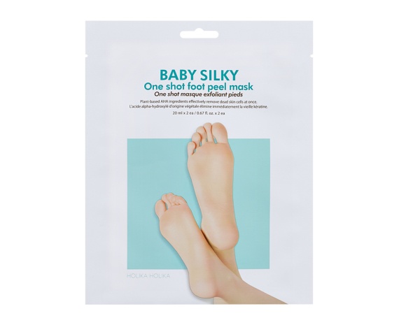 Baby Silky One Shot Foot Peel Mask Holika Holika