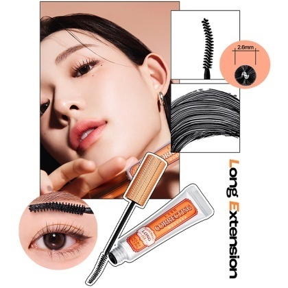 Ripsmetušši ja -eemaldaja komplekt Lash Correcting Mascara Remover Set 03 Long Extension (5061)